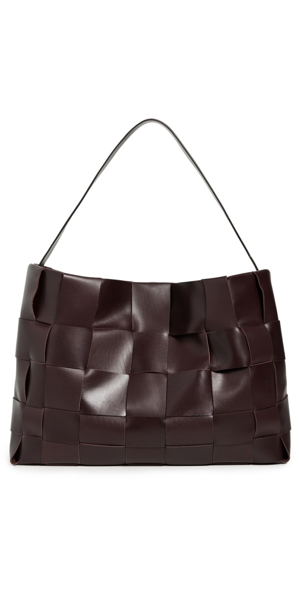 St. Agni Large Woven Tote Chocolat