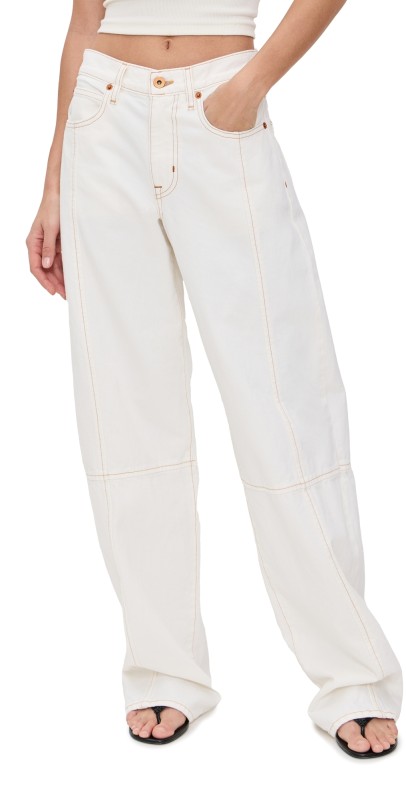 SLVRLAKE Paloma Seam Pants Natural White