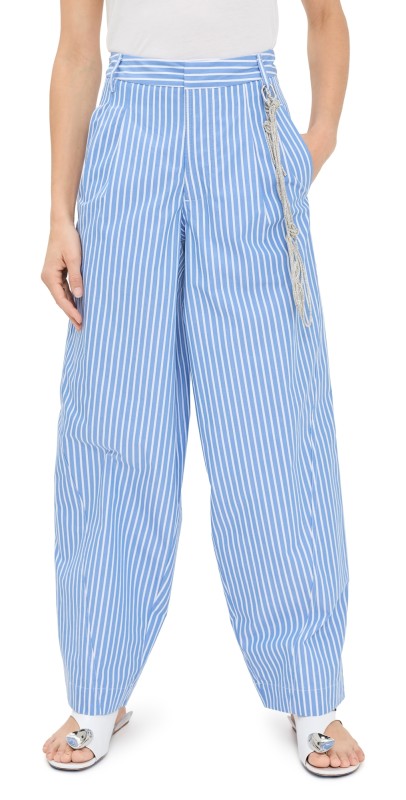 ESSENTIEL ANTWERP Hoek Barrel Leg Pants Combo1 Lake Blue
