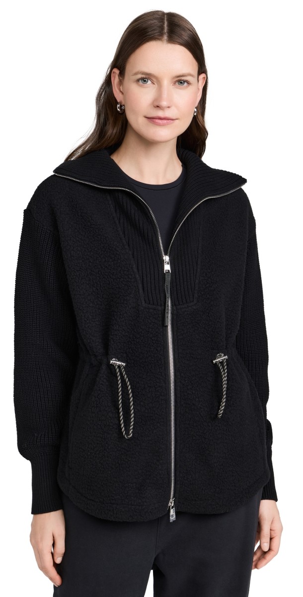 Varley Renea Fleece Jacket Black