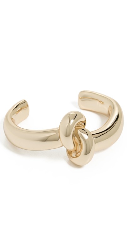 Jennifer Fisher Bracelet Thin Knot Cuff Yellow Gold