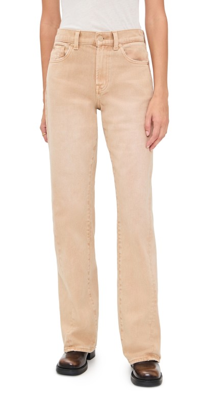 7 For All Mankind Twisted Tess Trousers Sandune
