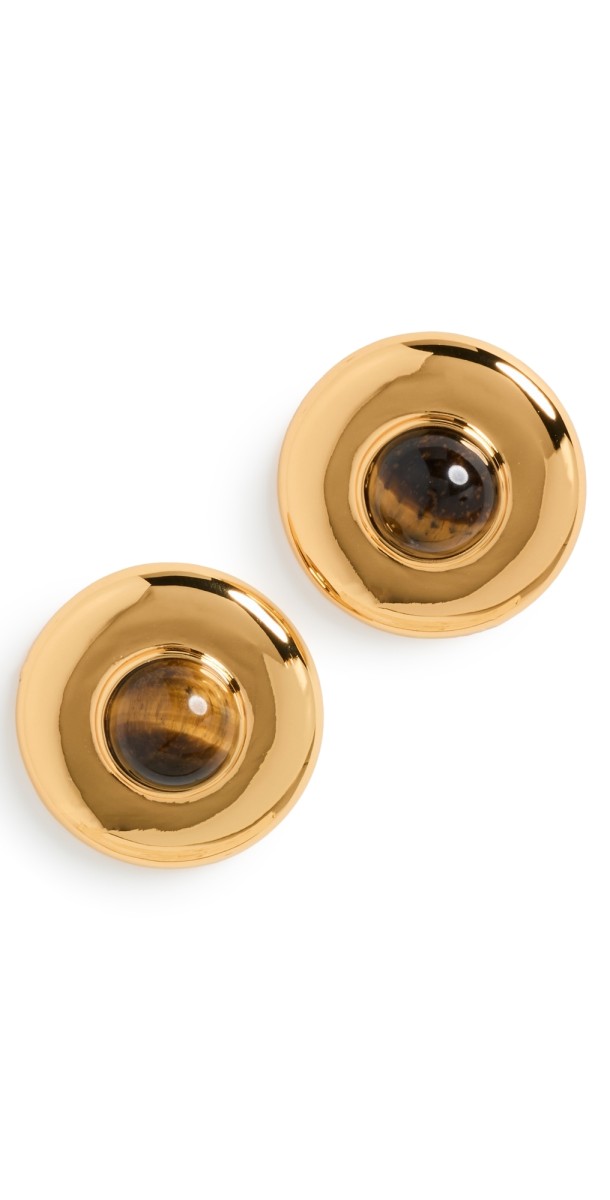 Aureum Dancia Tiger Eye Earrings Gold
