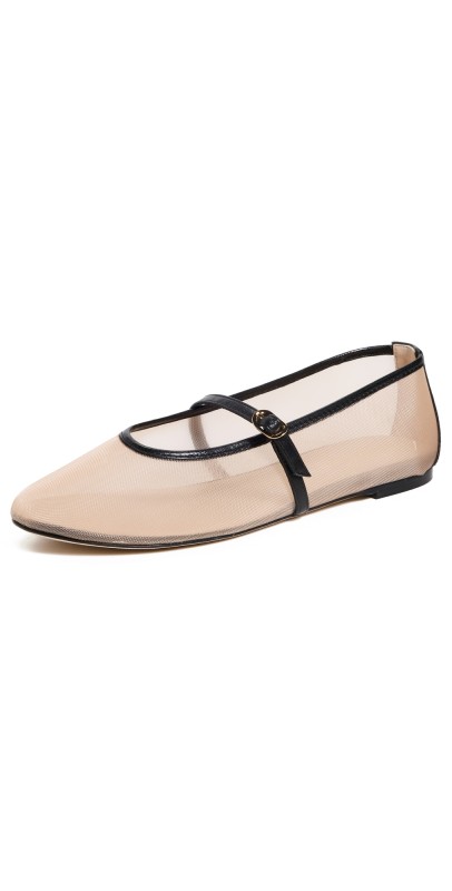 Stuart Weitzman Bareitall Mary Jane Sandals Beige/Black