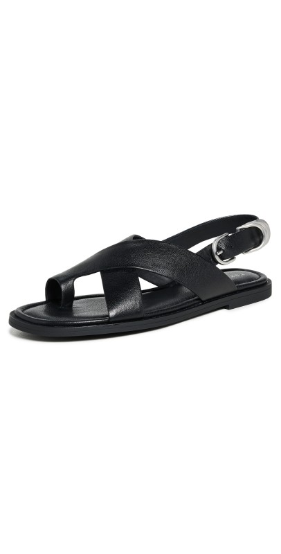 rag & bone Gia Toe Loop Sandals Black