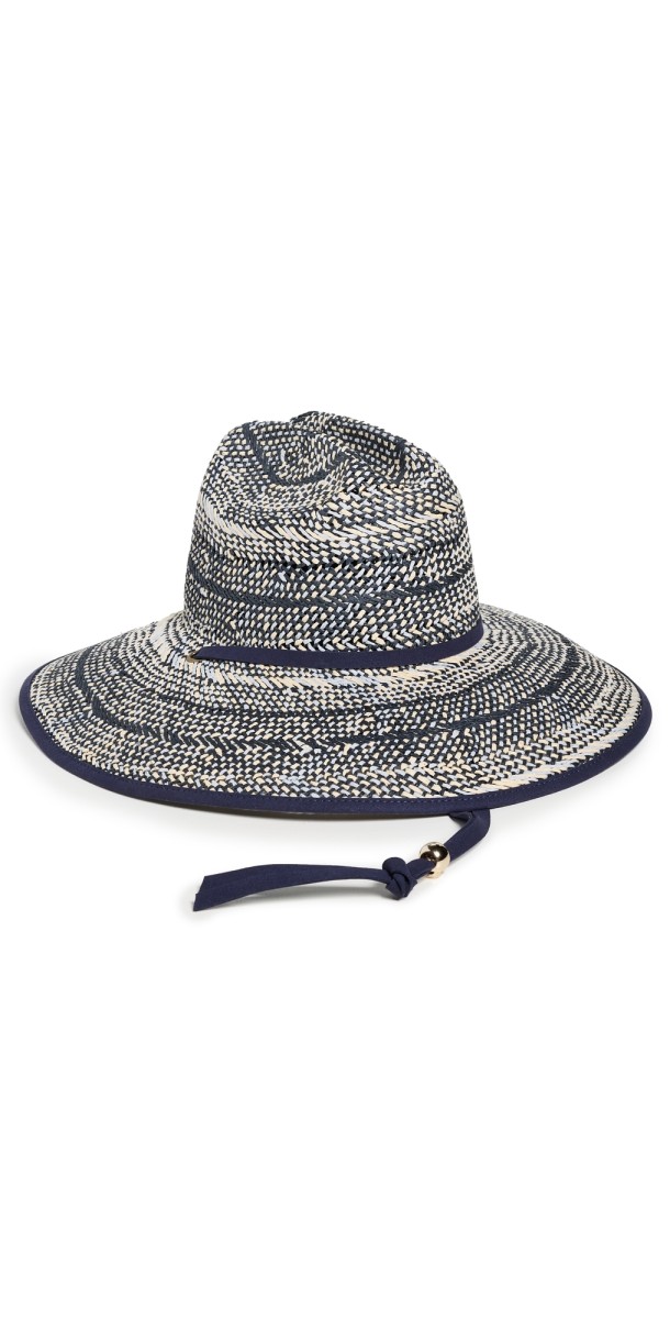 Lele Sadoughi Woven Straw Hat Navy