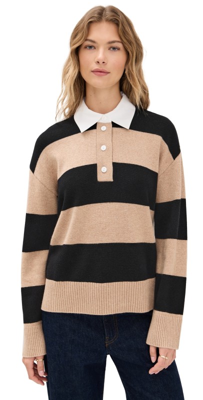 RAILS Paxton Sweater Oatmeal Black