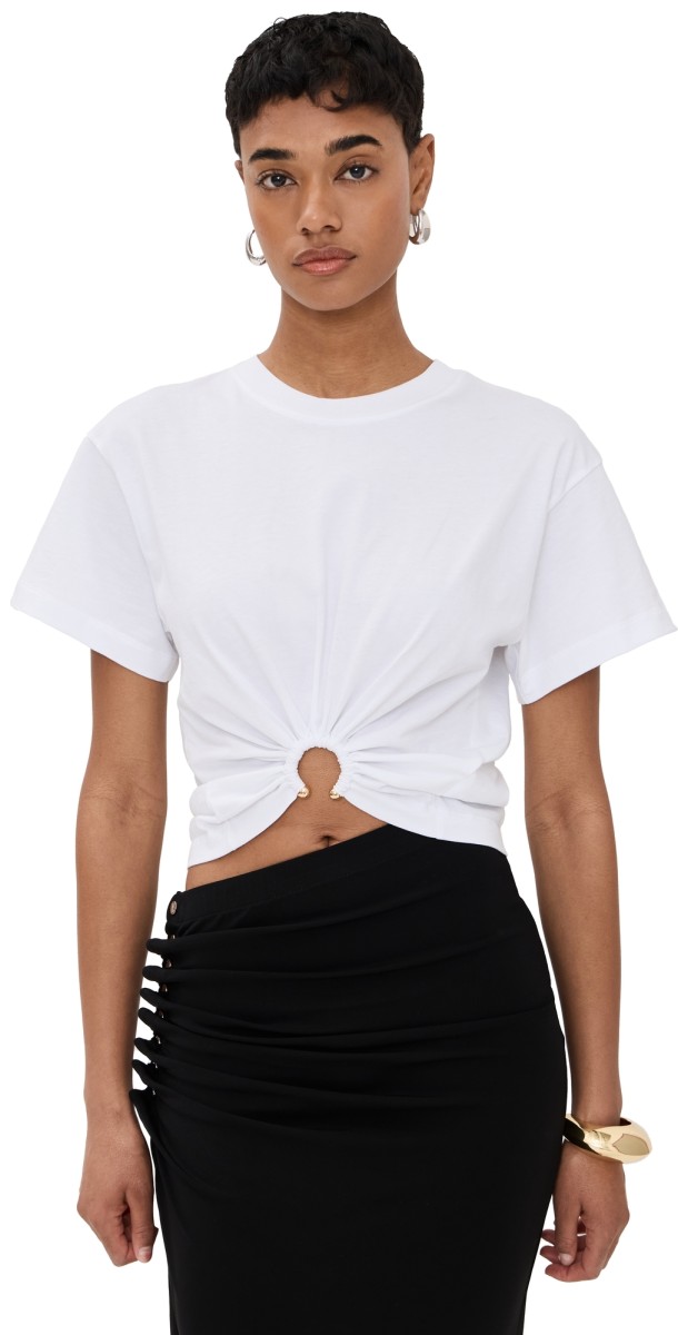 rabanne Haut Tee Off White
