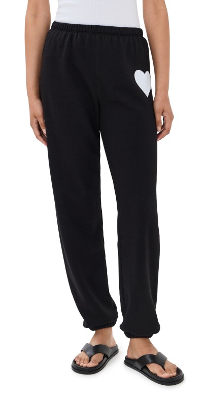 SPRWMN Heart Sweatpants Black/White