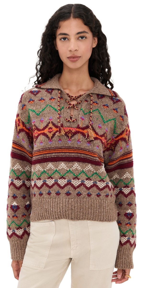 Polo Ralph Lauren Fair Isle Pullover Cla Tan