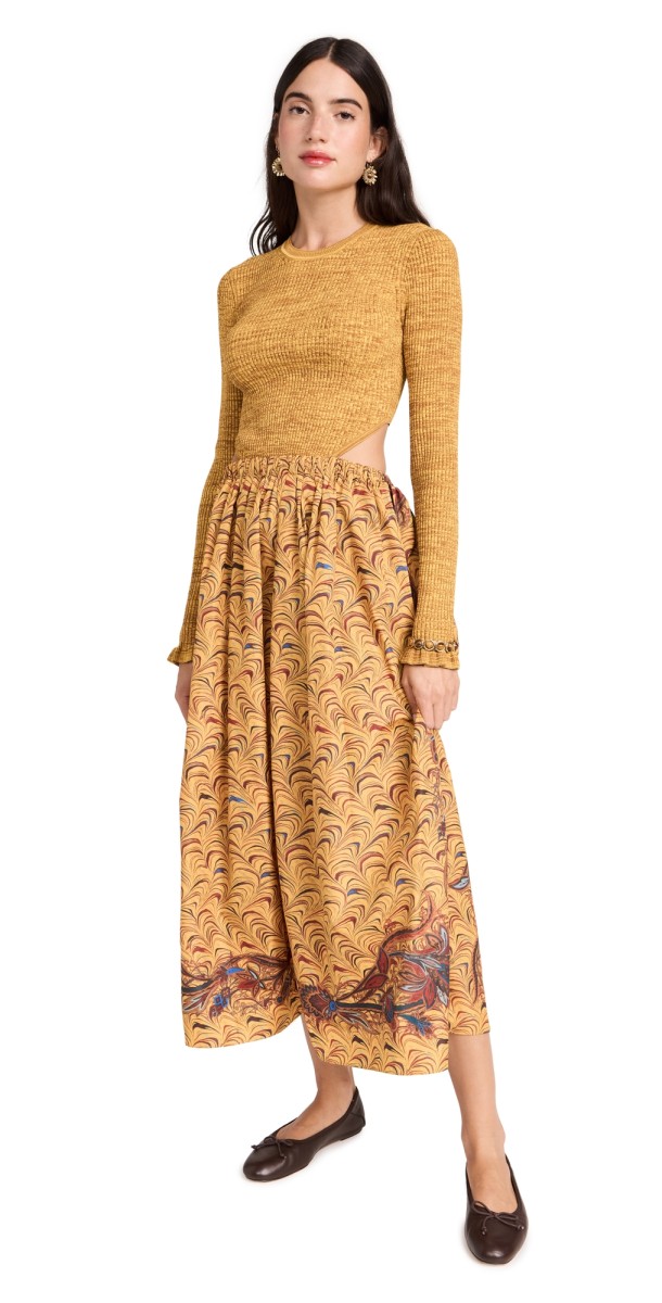Ulla Johnson Marcellina Dress Tiger's Eye