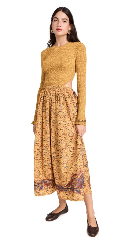 Ulla Johnson Marcellina Dress Tiger's Eye