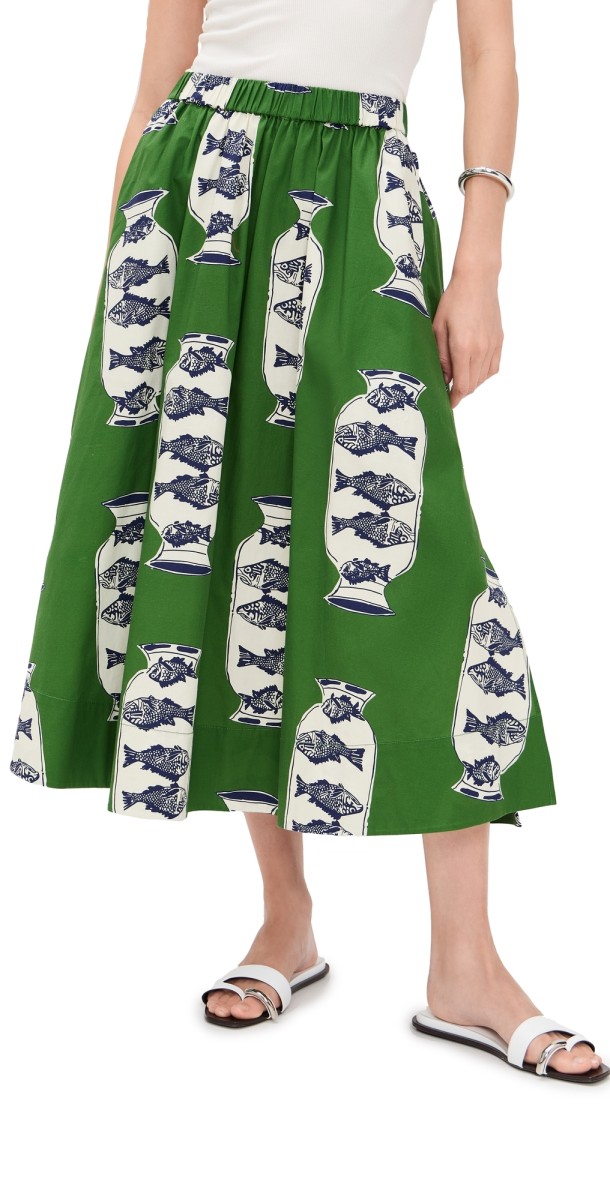 Hunter Bell Tatum Skirt Herring Green