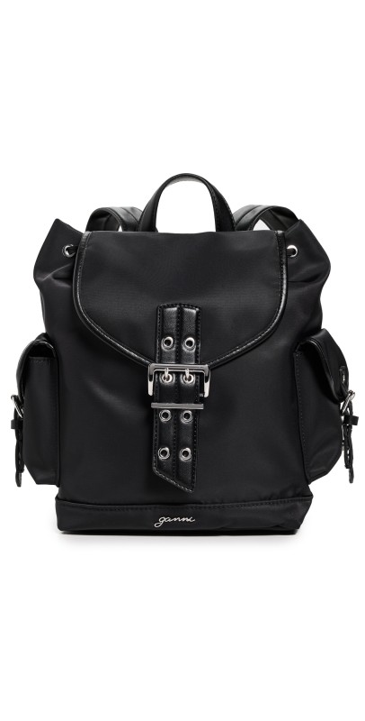 GANNI Bucky Backpack Small Black