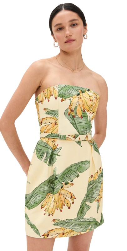 Dress To Strapless Dress In Paradise Print Paradise Print