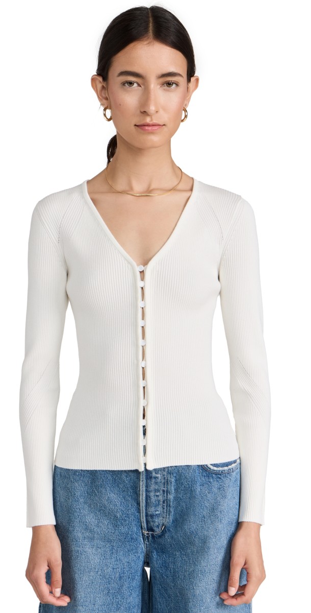 ba & sh Wilam Cardigan Blanc