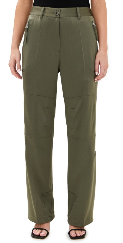 Helmut Lang Fluid Flight Pants Olive