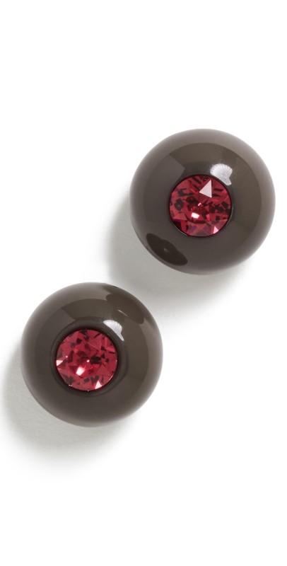 Rachel Comey Studded Goble Earrings Seaweed