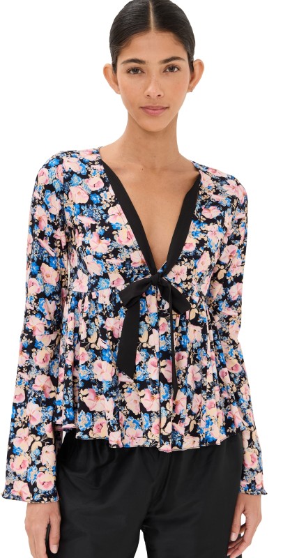 Kika Vargas Naomi Top Blush Orchid Viscose Blush Orchid