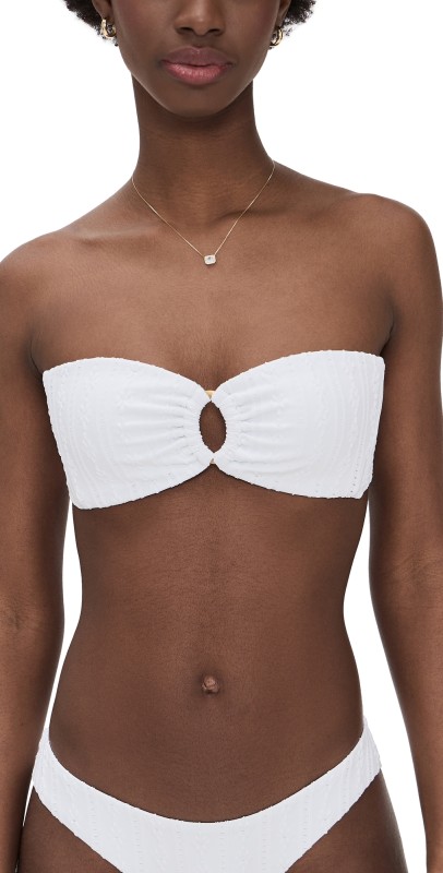 LSPACE Jasper Bikini Top White