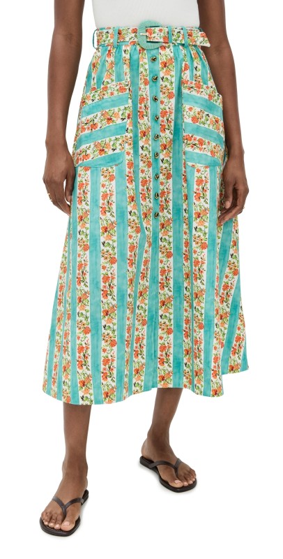 SALONI Kirat Skirt Wildacre Sea