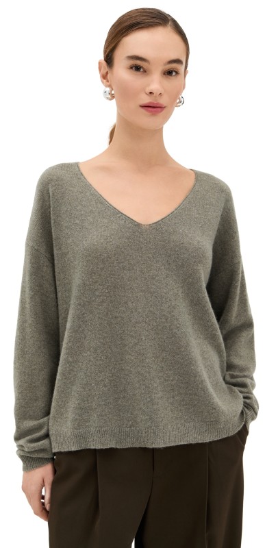 Le Kasha Tibet Cashmere Sweater Moss Green