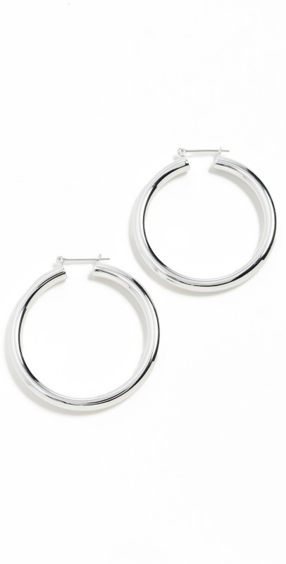 Luv Aj Amalfi Tube Earrings Silver