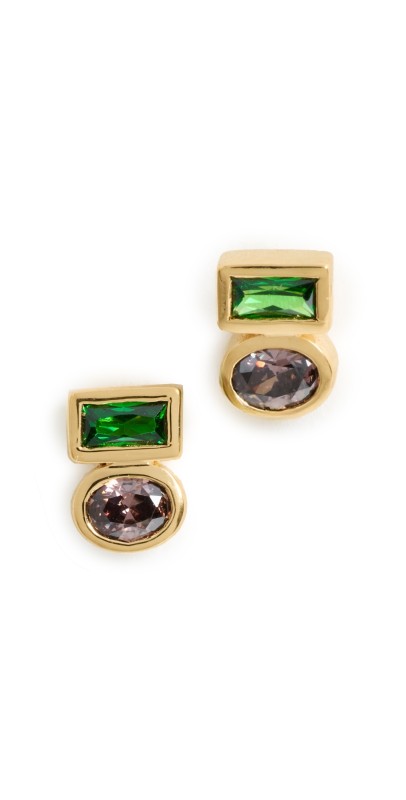 Gwen Beloti Toi Et Moi Stud Earrings Gold