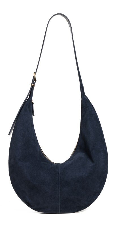 Madewell Suede Essentials Slouch Hobo Bag Deep Indigo