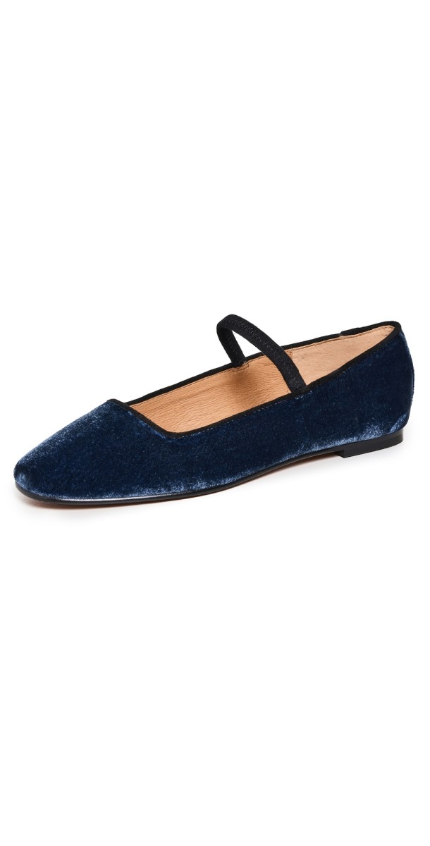 Madewell Greta Velvet Mary Janes Curfew