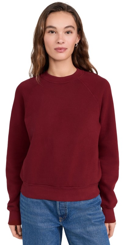 RE/DONE Classic Crewneck Sweatshirt Currant