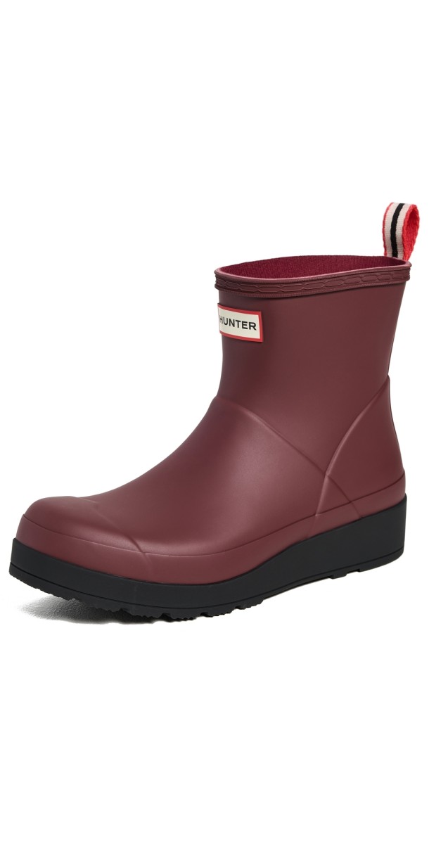 Hunter Boots W Play Short Boots Tawny Port/Signature