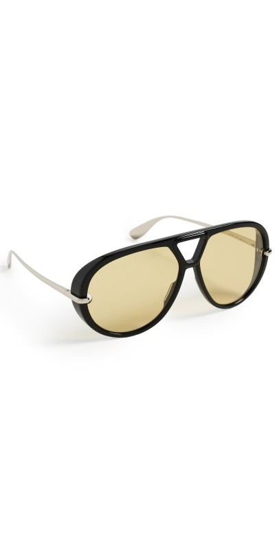 Bottega Veneta BV1274S Sunglasses Black/Silver/Yellow