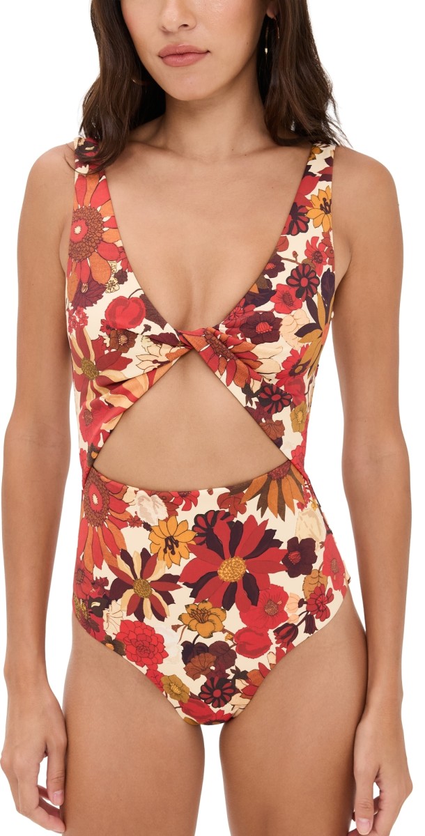 SIR. Castella One Piece Flora Rosso