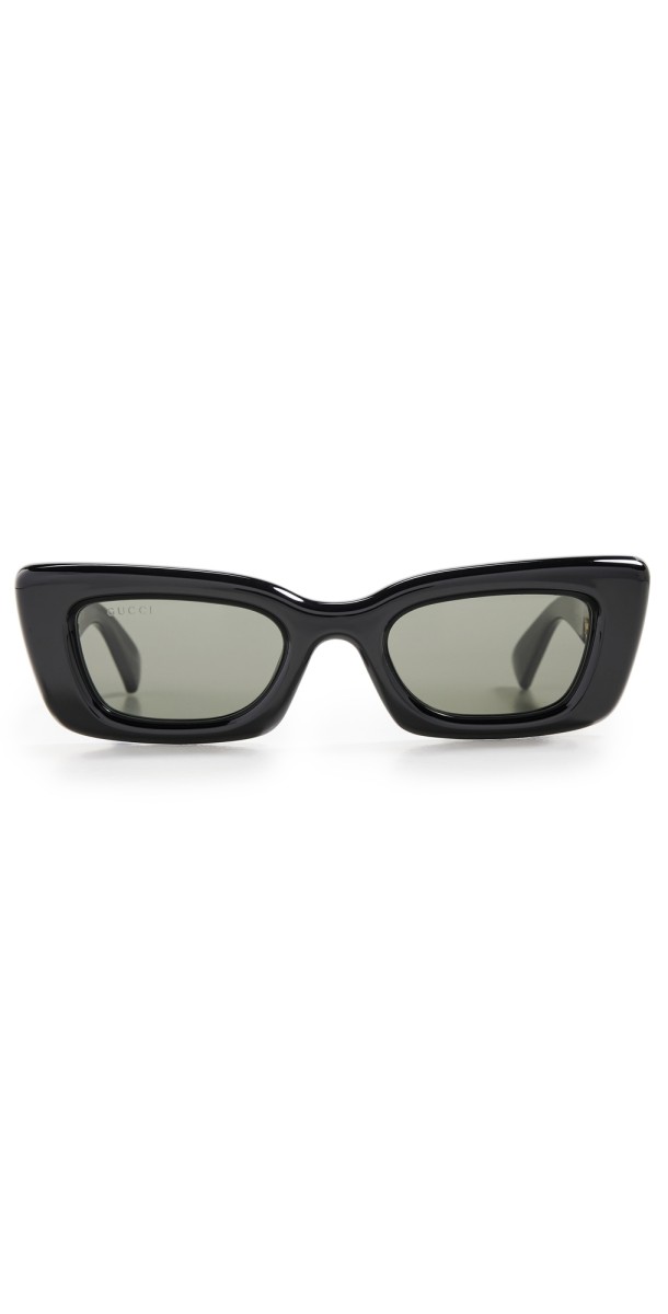 Gucci Cat Eye Frame Sunglasses Black-Black-Grey