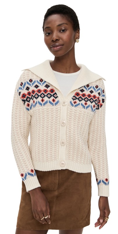 Birds of Paradis Savannah Cardigan Aw Fairisle