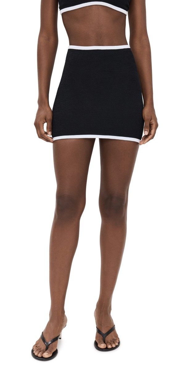 Hunza G Swimskirt Bikini Bottoms Black