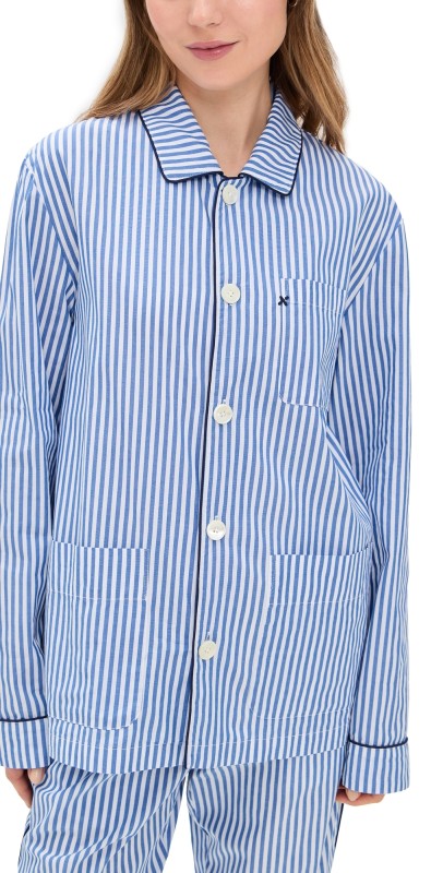 Alex Mill P'Jimmies Long Sleeve Top Blue Stripe