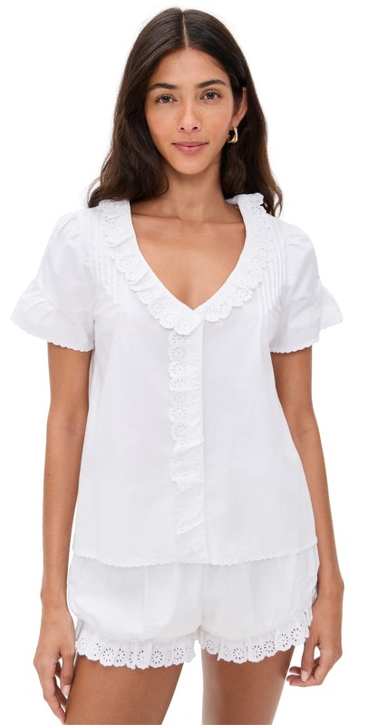 POSSE Ezra Blouse Vintage White