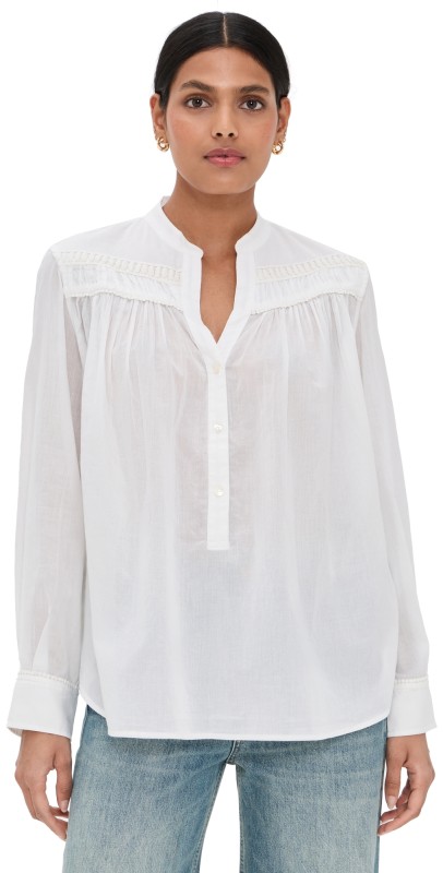 Nili Lotan Clarys Top Ivory