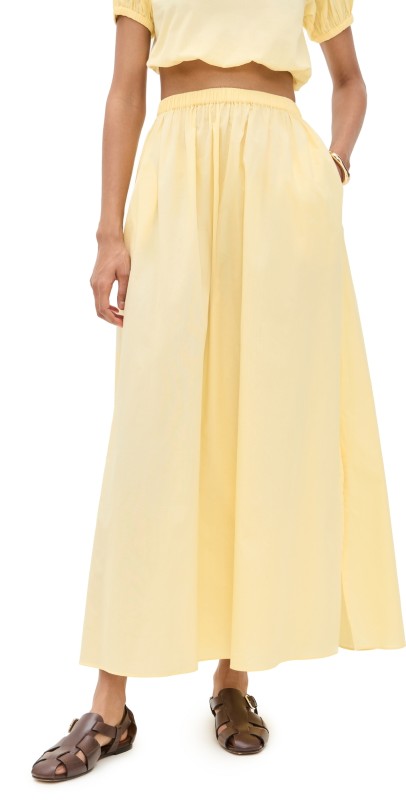Playa Lucila Maxi Skirt Butter Yellow