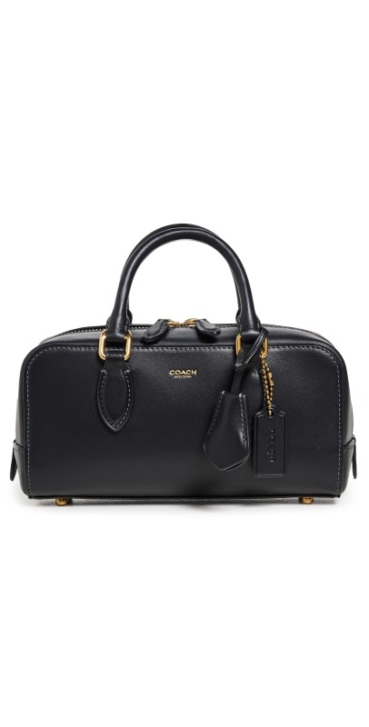 Coach Glovetanned Leather Bowery Satchel 22 Bag B4/Black