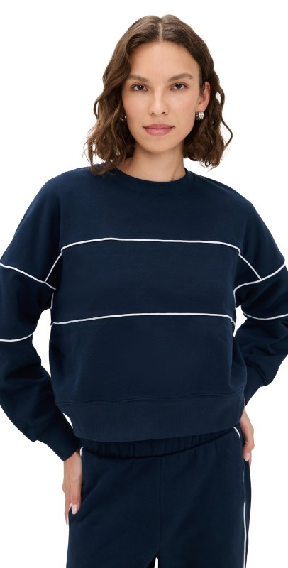Beyond Yoga Luxefleece Piper Oversized Sweatshirt Nocturnal Navy