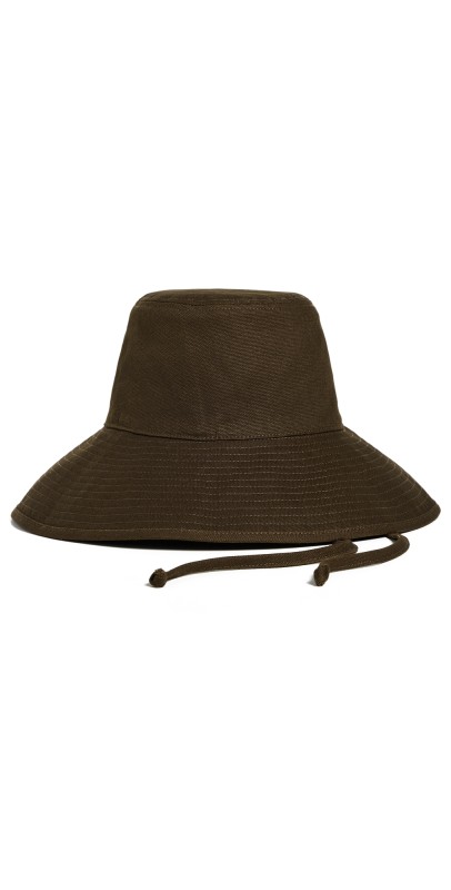 Lack Of Color Holiday Straw Bucket Hat Brown