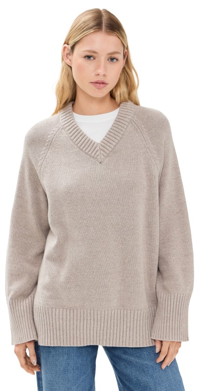 Z Supply Boulevard Sweater Heather Taupe