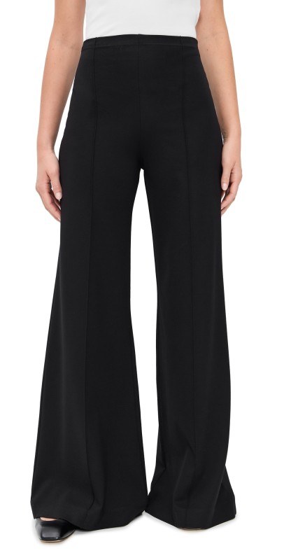 RIPLEY RADER Ponte Knit Wide Leg Pant Black