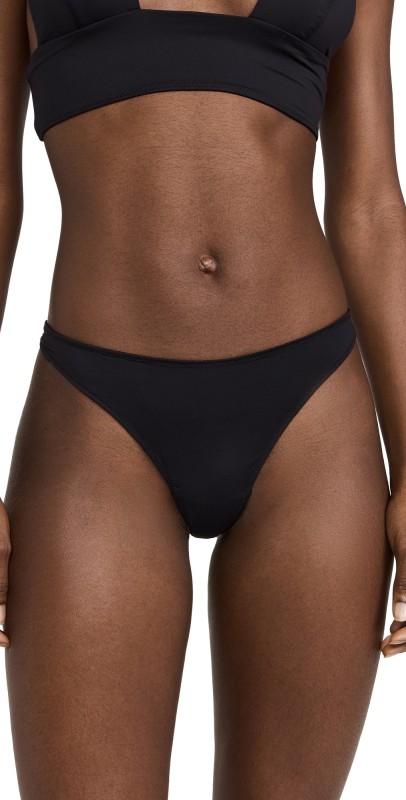 Kiki De Montparnasse Echauffe Keyhole Thong Black
