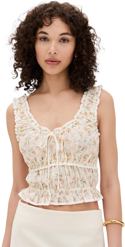 ASTR the Label Kissel Top Cream Floral
