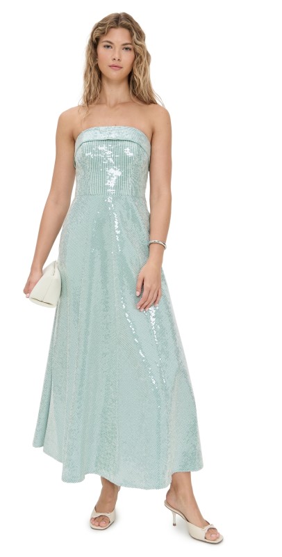 Shoshanna Kiara Dress Verde/Ivory