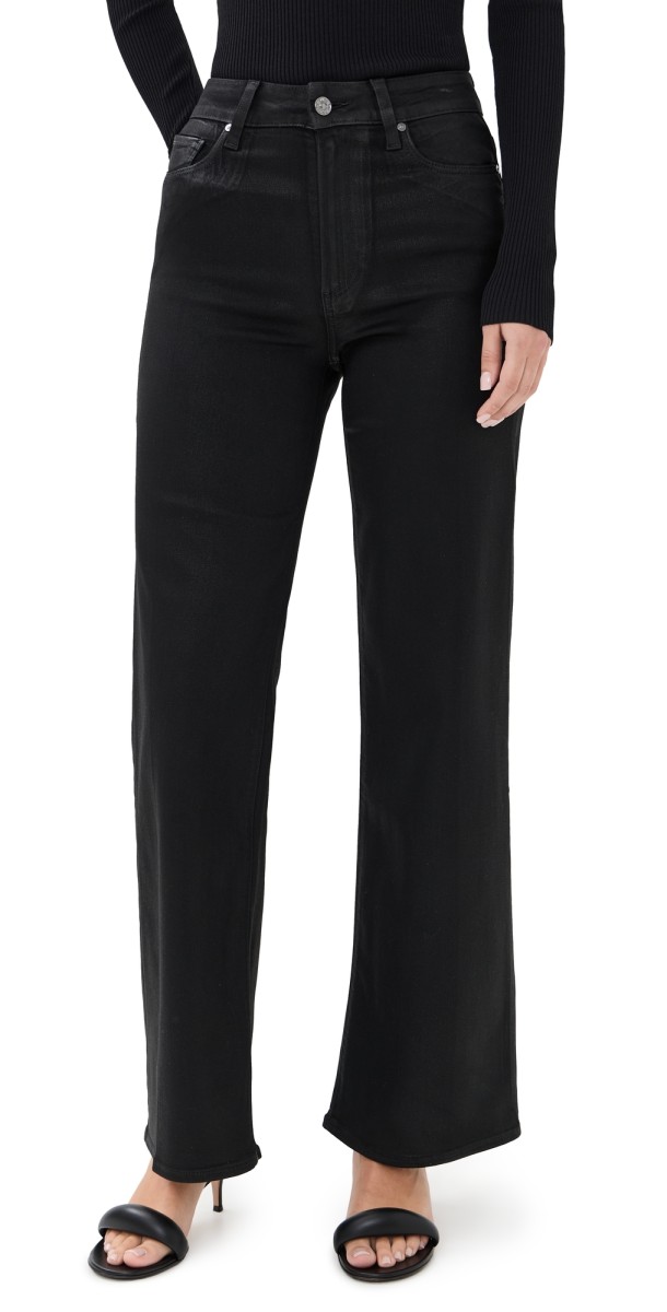 PAIGE Coated Anessa Jeans Black Fog Luxe Coating